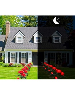 Градинска LED Соларна лампа роза